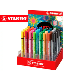 Stabilo Rotulador Pen 68 Max Acuarelable de Fibra Punta Biselada 1 mm, Expositor 32 Unidades, Colores Surtidos Precio: 50.49999977. SKU: B1HBK937YZ