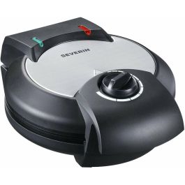 Severin WA2103 Plancha gofres 5 corazones, antiadherente, termostato, 1300W, negro/acero inoxidable, ahorra espacio