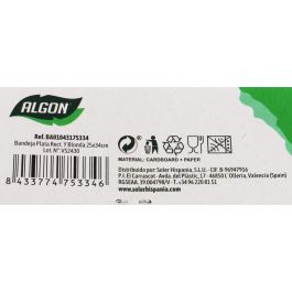 Bandeja Plata Rectangular con Blonda 25x34 cm - Algon (48 Unidades) Bandeja Plata Rectangular con Blonda 25x34 cm - Algon (48 Unidades)