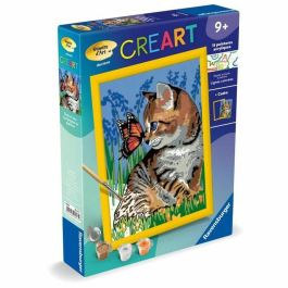 Ravensburger 25813 Kit de Pintura por Números CreArt Kids Gato y su Compañera la Mariposa 18x24cm Edades 9