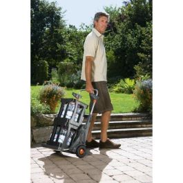 Gardena Carro de jardín con tapa, soporte de pared y portabolsas Gardena Carro de jardín con tapa, soporte de pared y portabolsas