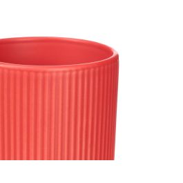 Vessia Vaso Rayas Surtidos Colores Vivos 270ml Cerámica 8x8x9 cm Apto Lavavajillas Microondas Congelador (Set de 24)