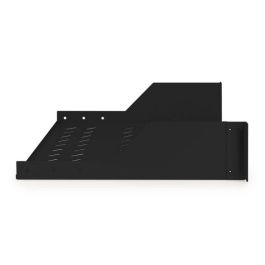 Digitus estante fijo 2U para racks de 450mm profundidad, acero negro (RAL 9005), 88x482x349 mm, hasta 25 kg, incluye fijaciones