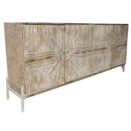 Aparador Home ESPRIT Blanco Madera de mango 180 x 40 x 80 cm Precio: 571.5000005. SKU: B1727LNBEP