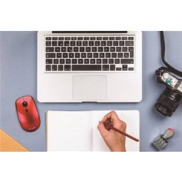 Elbe Ratón Inalámbrico RT-111 Rojo Ambidextro Pilas Incluidas Plug & Play