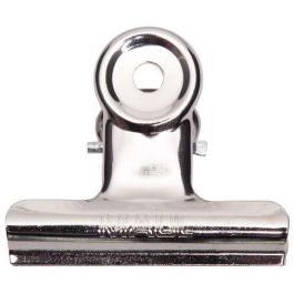 MAUL 2175096 Pinzas sujetapapeles MAULstandard de metal plateado, 52mm de ancho, 10 unidades