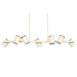 DKD Home Decor Lámpara de Techo Urban Blanco 18 x 164 x 104 cm 7 Focos