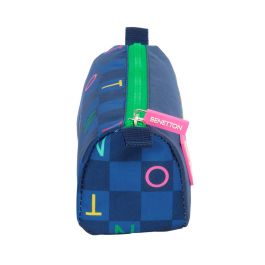 Portatodo Benetton Damero Azul marino 21 x 8 x 7 cm