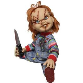 MEZCO TOYZ Figura Chucky El Muñeco Diabólico parlante 38cm Articulado con Voz y Cuchillo