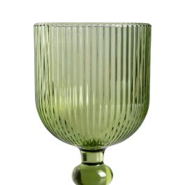 Copa Verde Cristal Decoración 8 X 8 X 14,30 cm