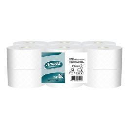 Papel Higienico Amoos Professional Jumbo 2 Capas 514 Servicios 180 Metros Blanco 12 unidades Precio: 28.78999948. SKU: B14NQ6KB2F