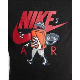 Camiseta de Manga Corta Infantil Nike Air Boxy Negro L