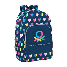 Mochila Escolar Benetton Corazones Azul marino 30 x 46 x 14 cm Precio: 17.78999959. SKU: B188CXLF2M