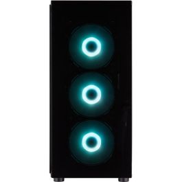 FSP CMT340 Plus Mid Tower Cristal Templado USB 3.0 Audio HD ARGB 4 Ventiladores 120mm Negro