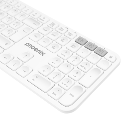 Phoenix technologies Teclado Inalambrico Multidispositivo K300 Bluetooth 2.4GHz Windows MacOS iOS 3 Dispositivos Inalambricos Conexiones Bluetooth