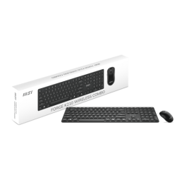 MSI Forge K210 W Teclado + Ratón Gamer RGB Combo Gaming Wireless Inalámbrico para PC y Consolas