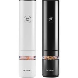 Zwilling ENFINIGY Molinillo Eléctrico Sal y Pimienta, Juego 2 Piezas, Negro/Blanco, Molienda Ajustable Precio: 122.49999949. SKU: B19C7DBK3Z