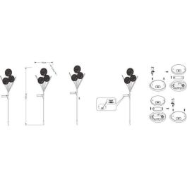 Galix G4510 Decoración luminosa Energía solar Flores