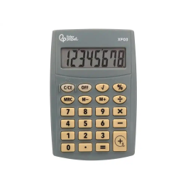 Liderpapel Calculadora XF03 Bolsillo 8 Dígitos Gris 99x64x9 mm con Pilas