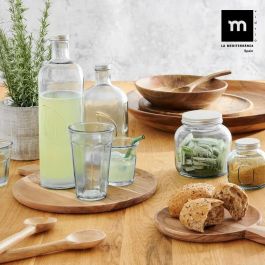 La Mediterranea Botella de Vidrio con Tapón de Metal 1.6L - 9.8 x 32.9 x 9.8 cm