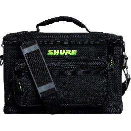 SBG Funda de Transporte Acolchada de Nylon 600D para 4 Micrófonos con Correa y Bolsillo Exterior - 33x21x15.25cm