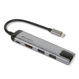 Verbatim Hub Multi puerto USB-C con HDMI, RJ-45, 2x USB 3.0 y Power Delivery para Laptops Precio: 60.5. SKU: B1863VGQRD