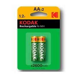 Pila Recargable LR6 Kodak NI-MH 2600 mAh (2 pcs) Pila Recargable LR6 Kodak NI-MH 2600 mAh (2 pcs) Precio: 9.5000004. SKU: S0416391