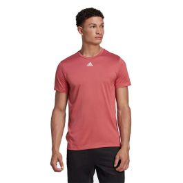 Camiseta de Manga Corta Hombre Adidas 3stripes Rojo Carmesí 42,5