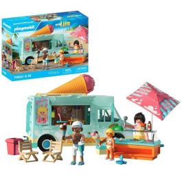 Playmobil PL71904 Camión de helados con 3 figuras, Vacaciones en la playa