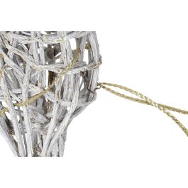 DKD Home Decor Blanco 30 x 37 x 60 cm Set de 3 Decoracion Navidad Alpina