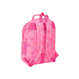 Mochila Escolar Benetton Heart Rosa 32 x 42 x 15 cm