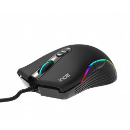 INCA IMG-GT15 Ratón Gaming 4800 DPI RGB, 7 Botones, USB, Negro