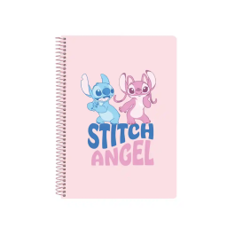 Safta Cuaderno espiral cuarto 80 hojas cuadro 4 mm tapa extradura Stitch Ohana Precio: 4.356. SKU: B1A4GQFR5T