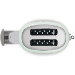 Smeg TSF01PGEU Tostadora de Pan 2x2, Estilo Retro Años 50, Color Verde