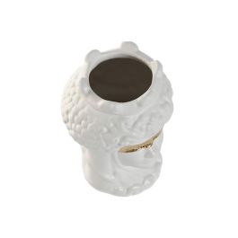 Macetero Mediterraneo DKD Home Decor Blanco Dorado 10 x 14 x 10 cm (2 Unidades) Macetero Mediterraneo DKD Home Decor Blanco Dorado 10 x 14 x 10 cm (2 Unidades)