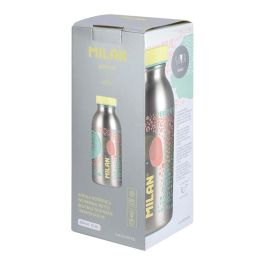 Milán Botella isotérmica de acero inoxidable Sylver, 354 ml, mantiene temperatura 12h caliente/24h fría, amarillo Milán Botella isotérmica de acero inoxidable Sylver, 354 ml, mantiene temperatura 12h caliente/24h fría, amarillo