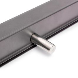 Emuca Kit de cajón zapatero extraíble para armarios Quartz, regulable, módulo 700mm, Acero, aluminio y plástico, Titanio