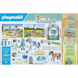 Playmobil Escuela Moderna de Equitación con Figuras, Caballo y Accesorios de Equitación