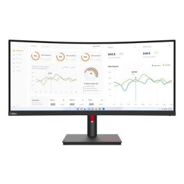 Lenovo Monitor 34" (86.4cm) VA LED Quad HD 3440x1440 21:9 6ms, 350cd/m², 3000:1 con Soporte Cámara Modular HDMI DP