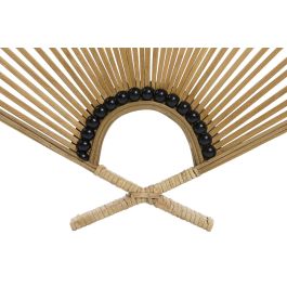 DKD Home Decor Decoracion Pared Bambu Marron Claro 2 x 51 x 69 cm (4 Unidades)