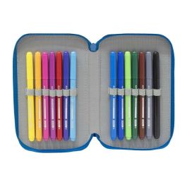 Plumier Doble R. C. Deportivo de La Coruña Azul Blanco 12.5 x 19.5 x 4 cm