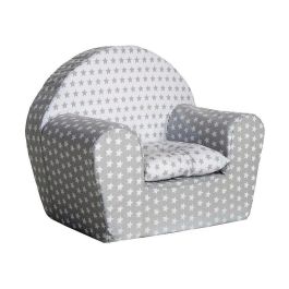 Sillon estrellas gris/blanco con cojin Precio: 33.0088. SKU: S2427849