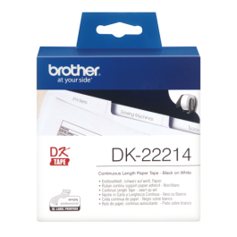 Brother Cinta Continua de Papel Térmico Adhesivo Blanco 12 mm x 30,48 m