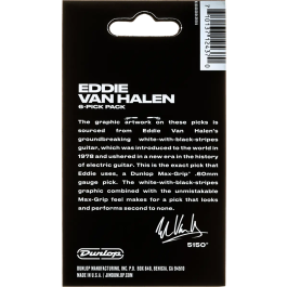 Dunlop Púas Signature Evh Vhi - 0,60 Mm Pack 6