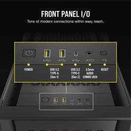 Corsair CC-9011309-WW - Caja PC Midi Tower 5000D RS ARGB Negro, compatible con placas base ATX, EATX, micro ATX, Mini-ITX
