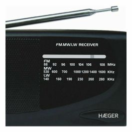 Radio AM/FM Haeger PR-TRI.002A Negro