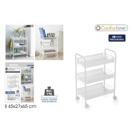 Inde Carrito Auxiliar Confortime de 3 Niveles con Ruedas, 58.7 cm Largo x 26.7 cm Ancho x 7.5 cm Alto (4 Unidades) Precio: 44.5000006. SKU: B1B93JS5VY