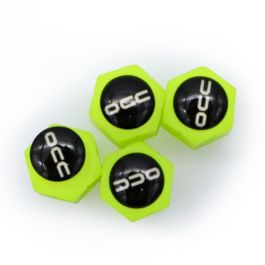 Occ Sport OCCLEV005 Tapones de válvula de aire universales fluorescentes de ABS, pack de 4 unidades amarillas. Brillan en la oscuridad. Occ Sport OCCLEV005 Tapones de válvula de aire universales fluorescentes de ABS, pack de 4 unidades amarillas. Brillan en la oscuridad.