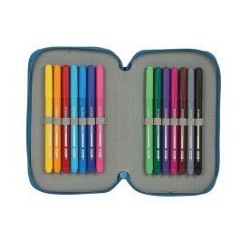 Plumier Escolar Safta Blackfit8 -'Egeo-' Doble Cremallera 28 Piezas 125x40x195 mm