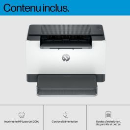 HP M209d Impresora Láser Monocromo con Impresión Dúplex Rápida, Diseño Compacto, Alto Rendimiento y Configuración Sencilla con App HP
